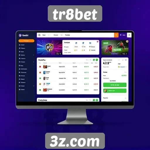 interface do usuário do tr8bet é intuitiva e acessível